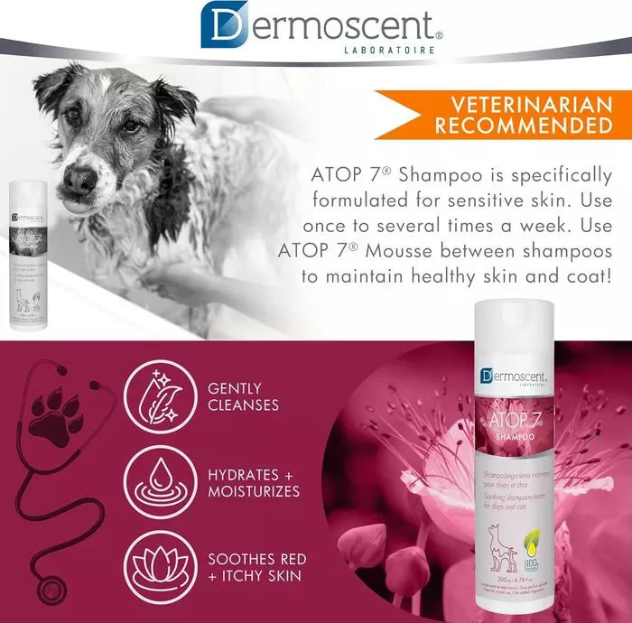 Dermoscent ATOP 7 Shampoo for Dogs and Cats