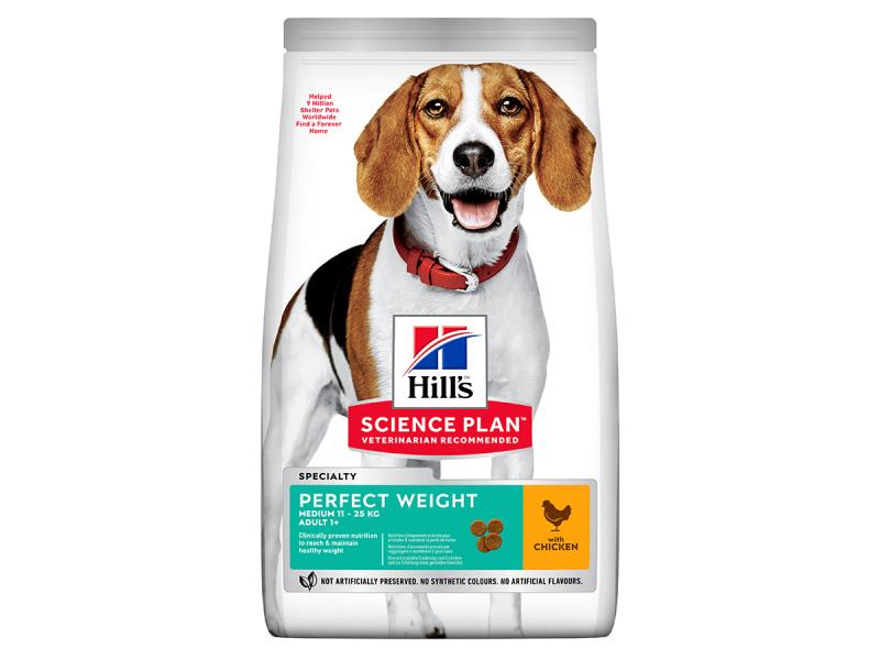 Hill's Science Plan Perfect Weight Medium Chicken Dog Food