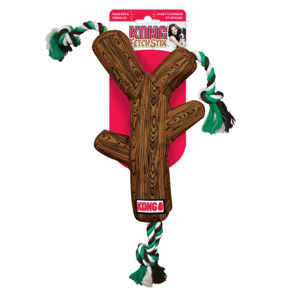KONG FetchStix with Rope Dog Toy
