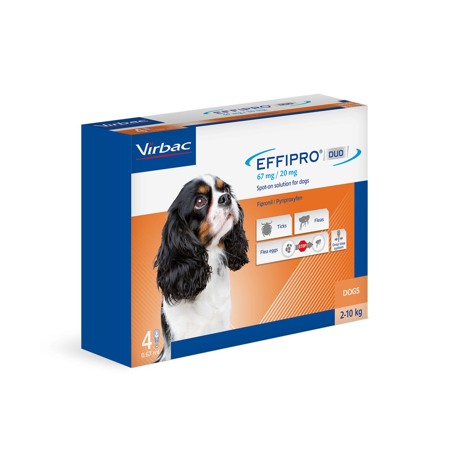 Effipro Duo Flea and Tick Spot on Solution for Cats and Dogs