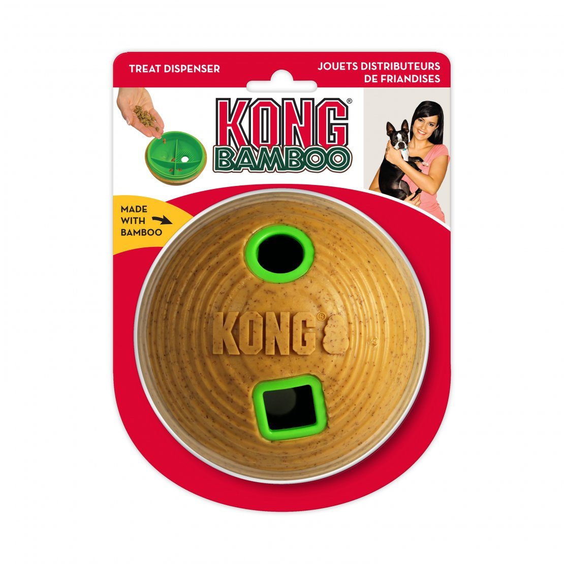 KONG Bamboo Feeder Ball for Dogs