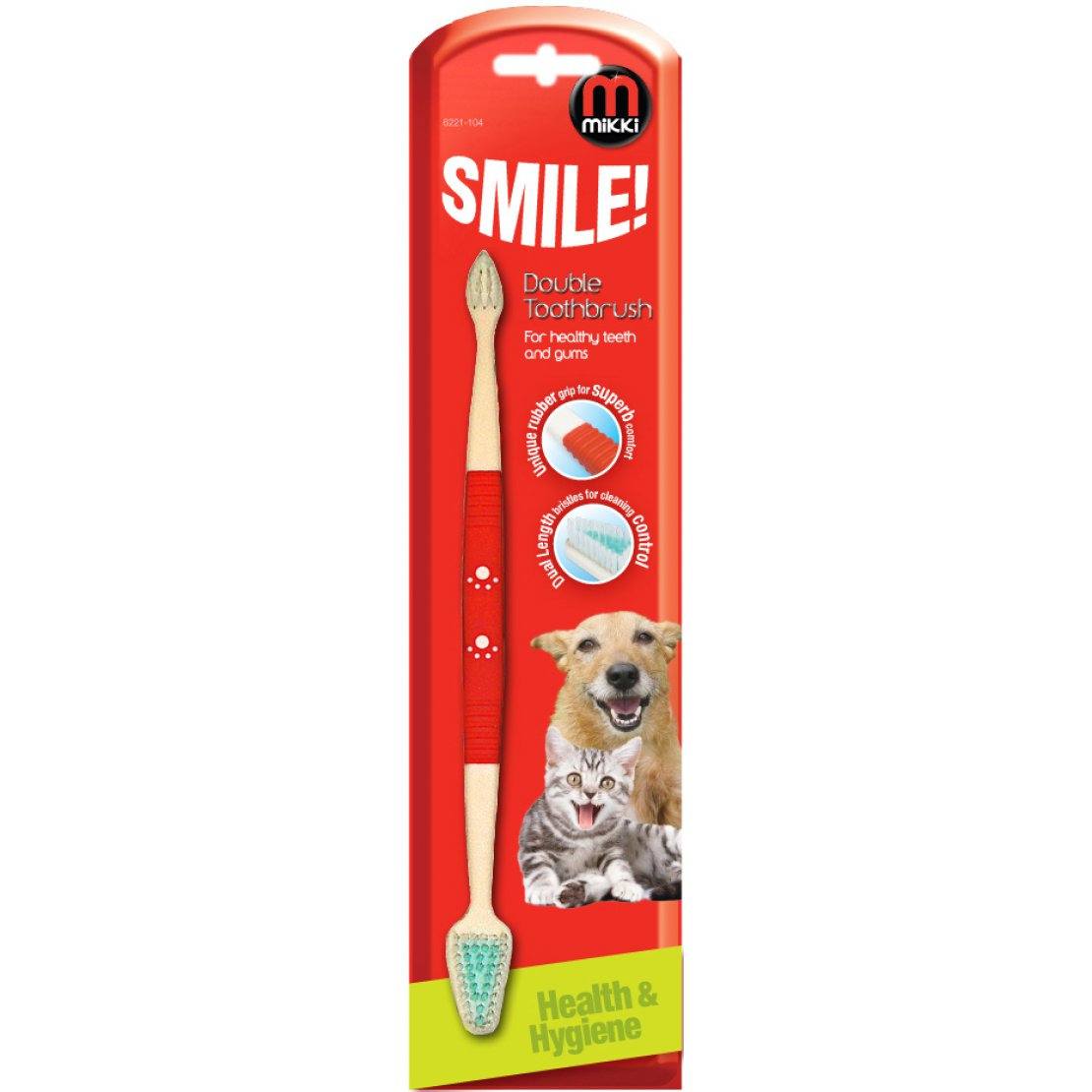 Mikki Double Ended Toothbrush for Dogs and Cats