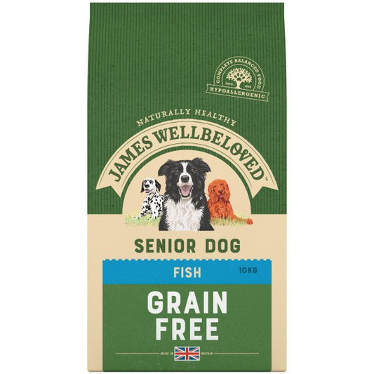 James Wellbeloved Senior Dog Grain Free Dry Food Fish and Veg