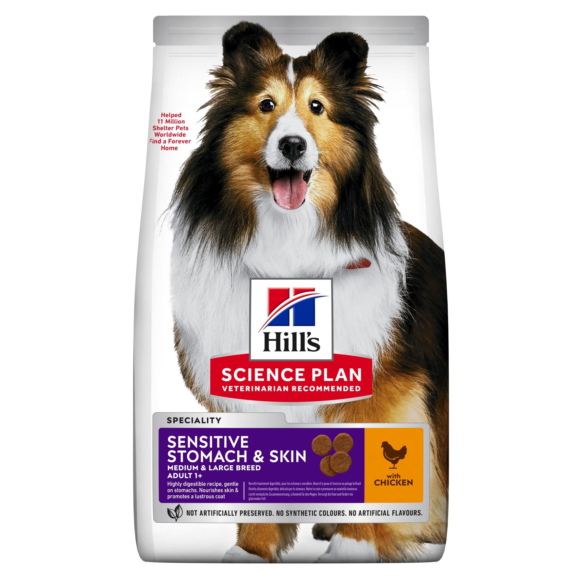Hill's Science Plan Adult Medium Sensitive Stomach and Skin Dog Food Chicken