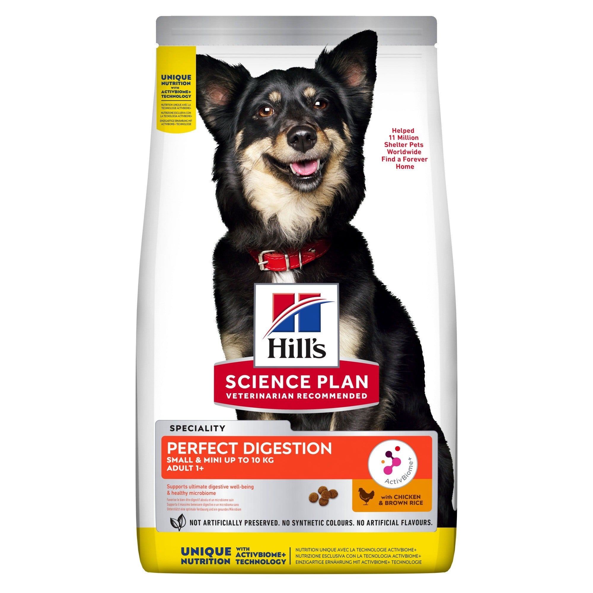 Hill's Science Plan Perfect Digestion Small and Mini Adult 1+ Dog Food with Chicken and Brown Rice