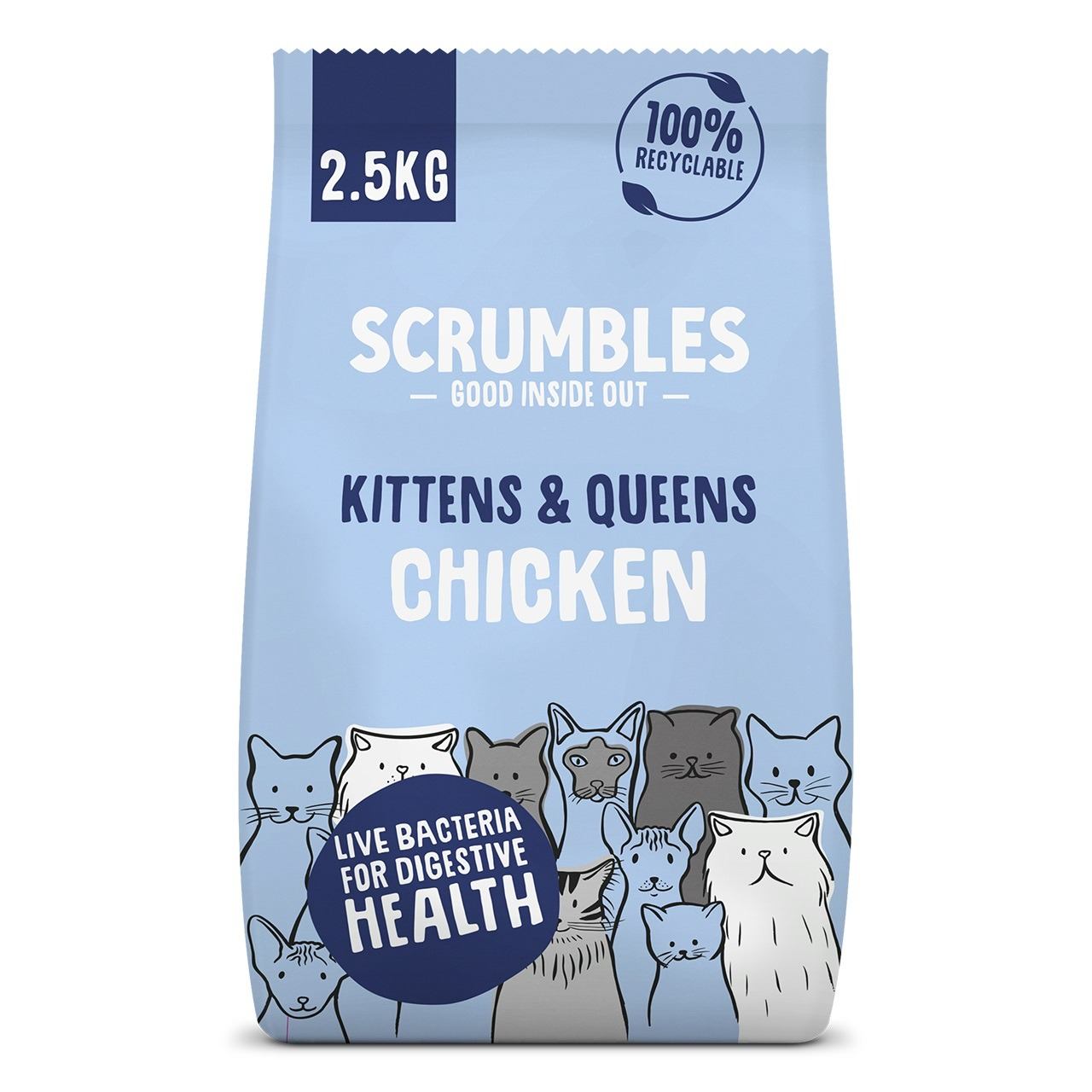 Scrumbles Chicken Dry Kitten Food