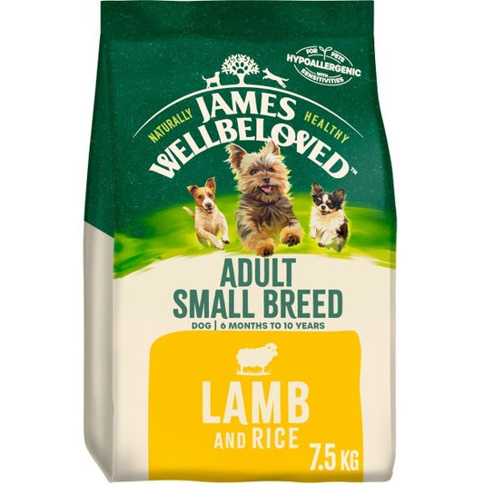 James Wellbeloved Adult Small Breed Dog Dry Food Lamb and Rice