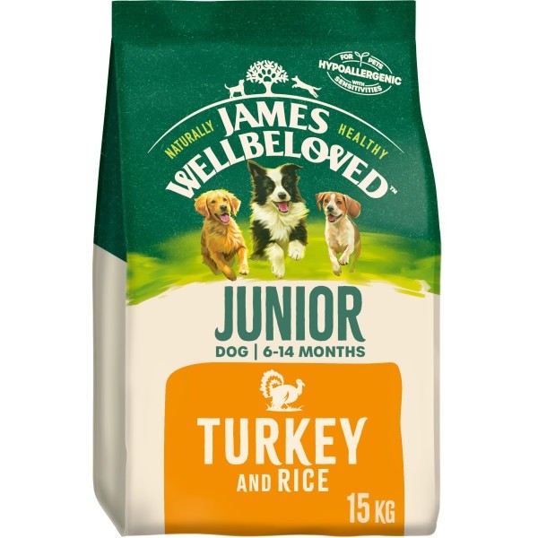 James Wellbeloved Junior Dog Dry Food Turkey and Rice