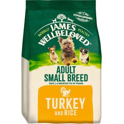 James Wellbeloved Small Breed Adult Dog Dry Food Turkey and Rice