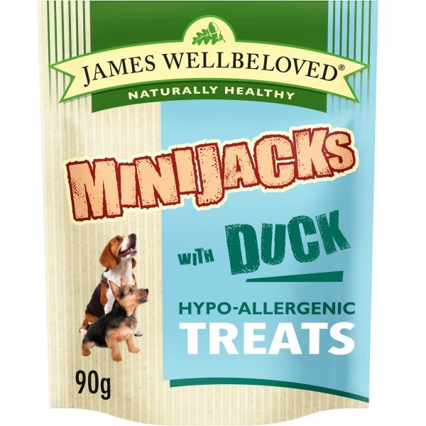 James Wellbeloved Duck Minijacks Dog Treats