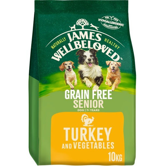 James Wellbeloved Grain Free Senior Dog Turkey and Veg