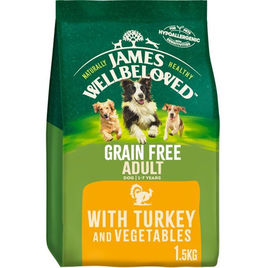 James Wellbeloved Grain Free Adult Dog Turkey and Veg Food