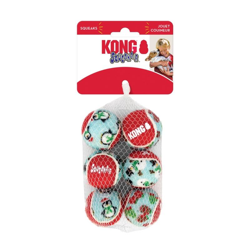 KONG Holiday SqueakAir Dog Toy Balls