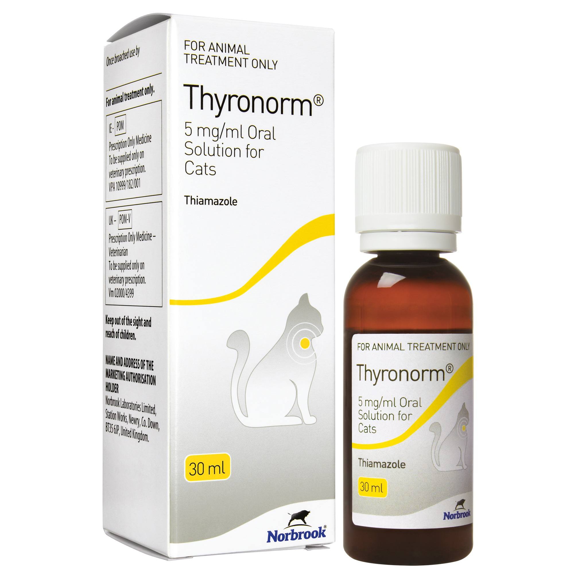 Thyronorm 5 mg/ml Oral Solution for Cats