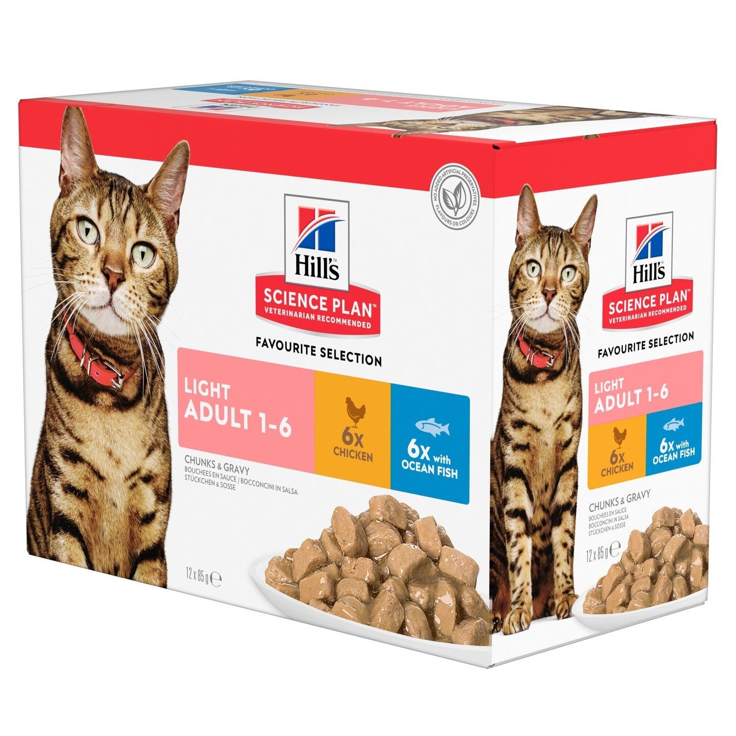 Hill's Science Plan Adult Light Cat Food Multipack