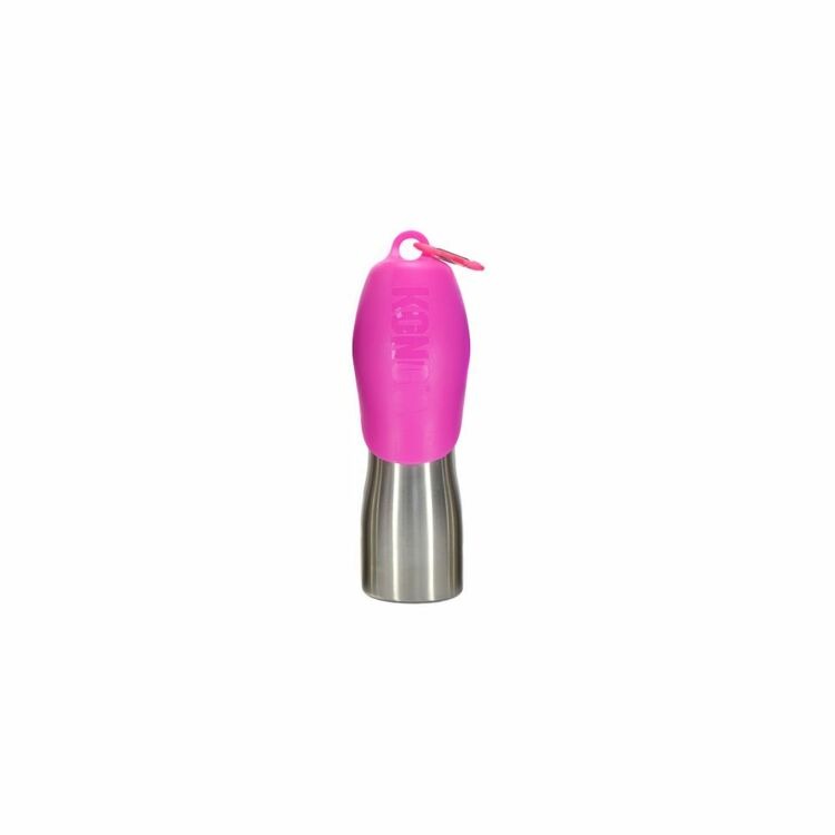 KONG H2O Stainless Steel Dog Bottle Pink