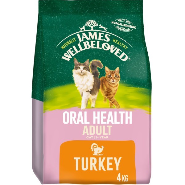 James Wellbeloved Oral Health Turkey Adult Cat Food