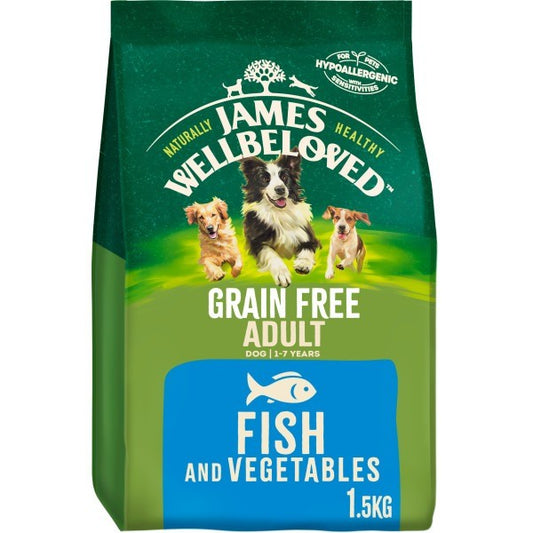James Wellbeloved Adult Grain Free Fish and Vegetable Dog Dry Food